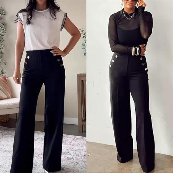 Sleek Curve Wide Leg Pants