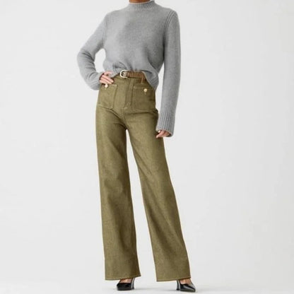 Eleni Sculpting Sailor Wide Leg Jeans