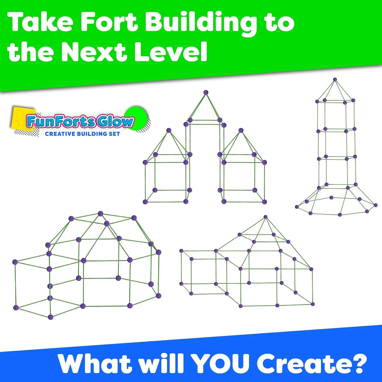 Glow-In-The-Dark Fort Builder Kit