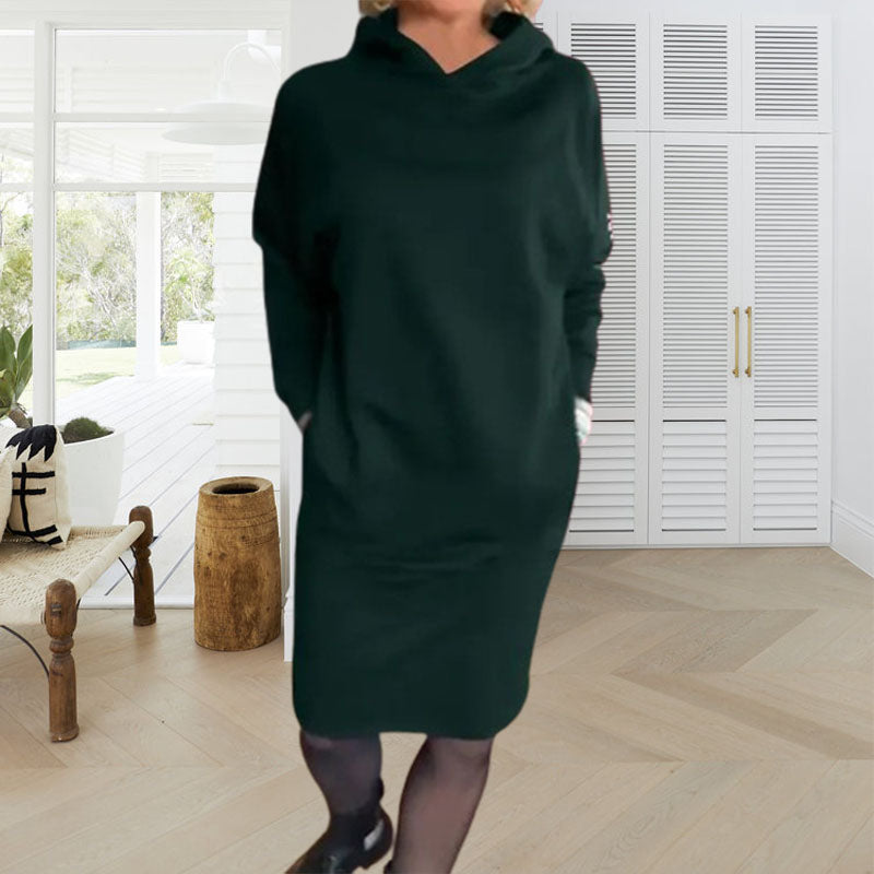 Cozy Chic Fleece Hoodie Dress