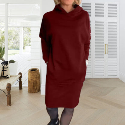 Cozy Chic Fleece Hoodie Dress