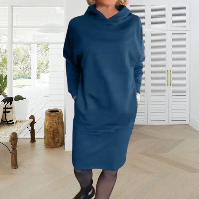 Cozy Chic Fleece Hoodie Dress